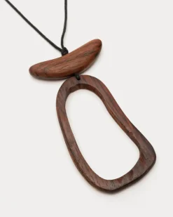Frances Valentine Adli Wood Pendant><noscript><img width=