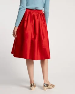 Frances Valentine Barbara Gathered Midi Skirt><noscript><img width=