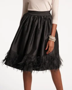 Frances Valentine Barbara Midi Feather Skirt> Skirts & Shorts