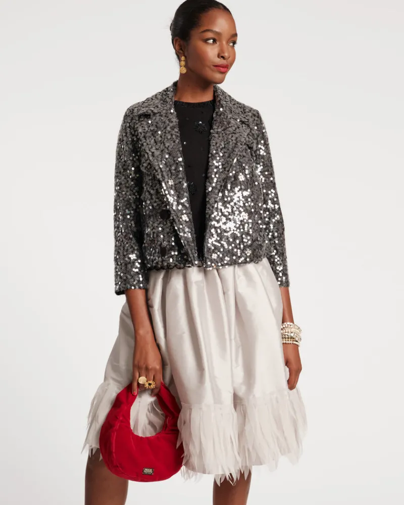 Frances Valentine Barbara Midi Feather Skirt> Skirts & Shorts