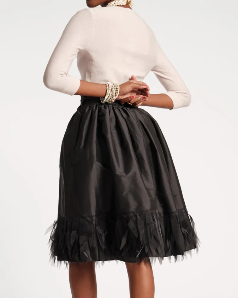 Frances Valentine Barbara Midi Feather Skirt> Skirts & Shorts