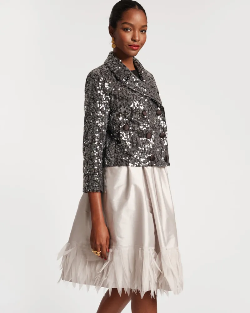 Frances Valentine Barbara Midi Feather Skirt> Skirts & Shorts