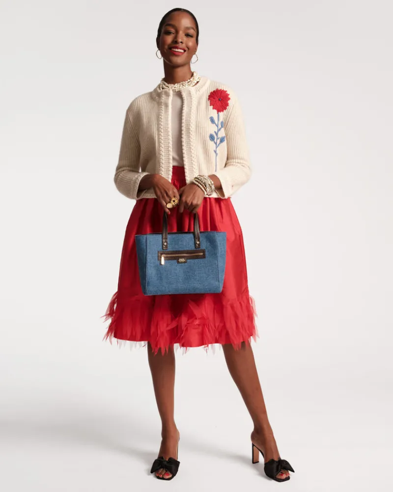 Frances Valentine Barbara Midi Feather Skirt> Skirts & Shorts