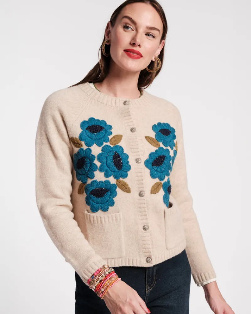 Frances Valentine Bouquet Flower Cardigan> Sweaters