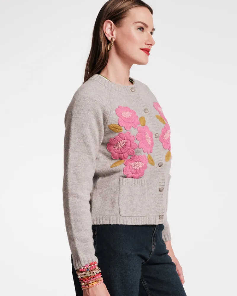Frances Valentine Bouquet Flower Cardigan> Sweaters