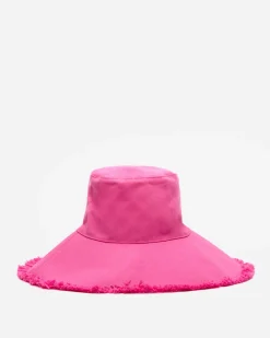 Frances Valentine Canvas Fringe Hat> Hats & Scarves