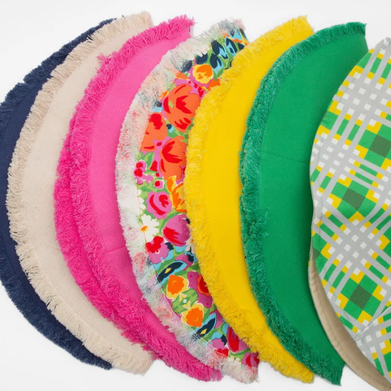Frances Valentine Canvas Fringe Hat> Hats & Scarves