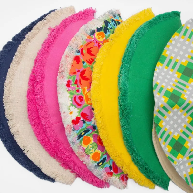 Frances Valentine Canvas Fringe Hat> Hats & Scarves