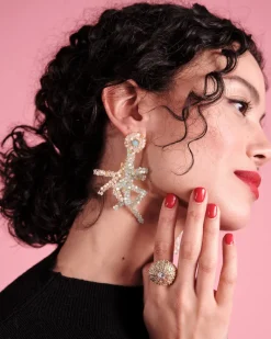 Frances Valentine Coral Drop Earring> Jewelry