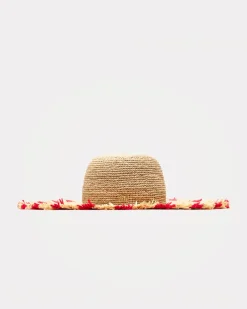 Frances Valentine Crushable Raffia Crochet Sun Hat> Hats & Scarves