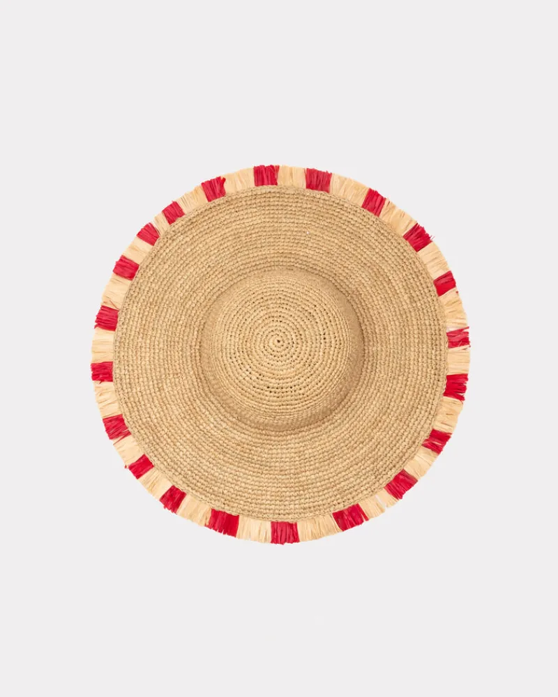 Frances Valentine Crushable Raffia Crochet Sun Hat> Hats & Scarves