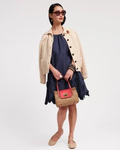 Frances Valentine Ella Raffia Ballet Flat><noscript><img width=