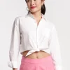 Frances Valentine Ellie Crop Button Down> Tops