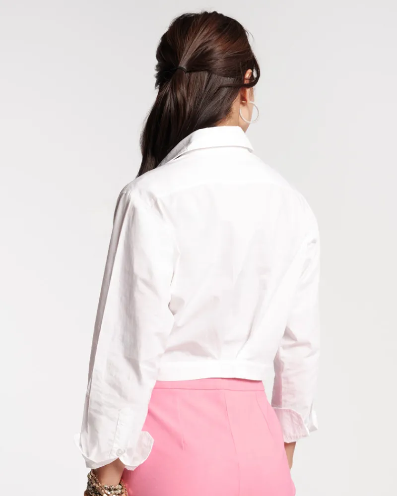 Frances Valentine Ellie Crop Button Down> Tops
