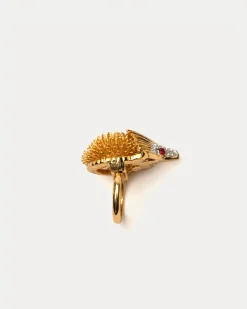 Frances Valentine Hedgehog Ring><noscript><img width=