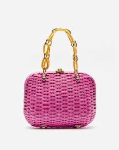 Frances Valentine Hen Wicker Basket> Basket Bags