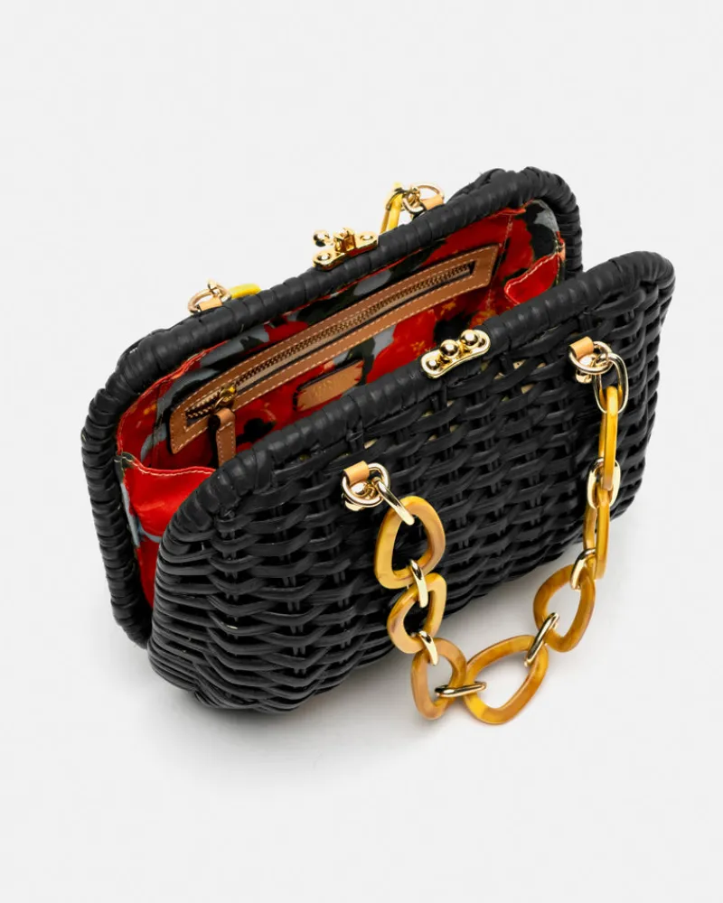 Frances Valentine Hen Wicker Basket> Basket Bags
