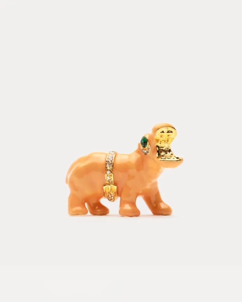 Frances Valentine Hippo Brooch> Jewelry