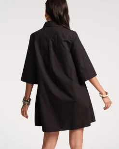 Frances Valentine Isla Pleated Mini Shirtdress><noscript><img width=