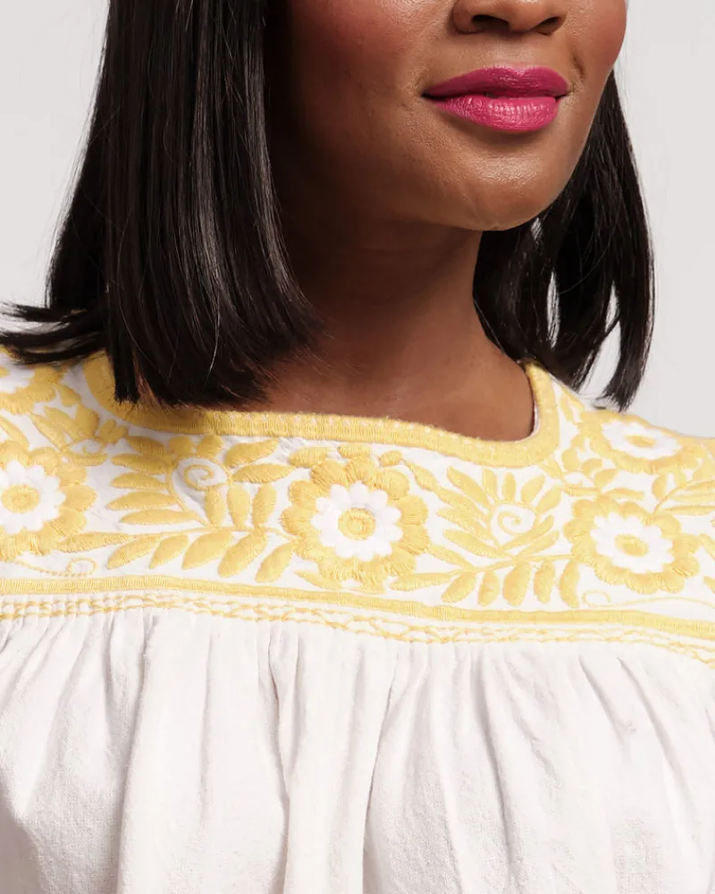 Frances Valentine Jess Floral Embroidery Top> Tops