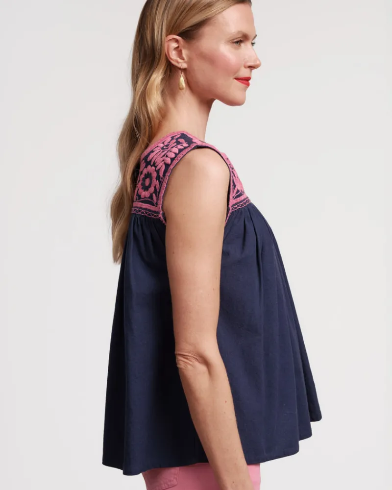Frances Valentine Jess Floral Embroidery Top> Tops