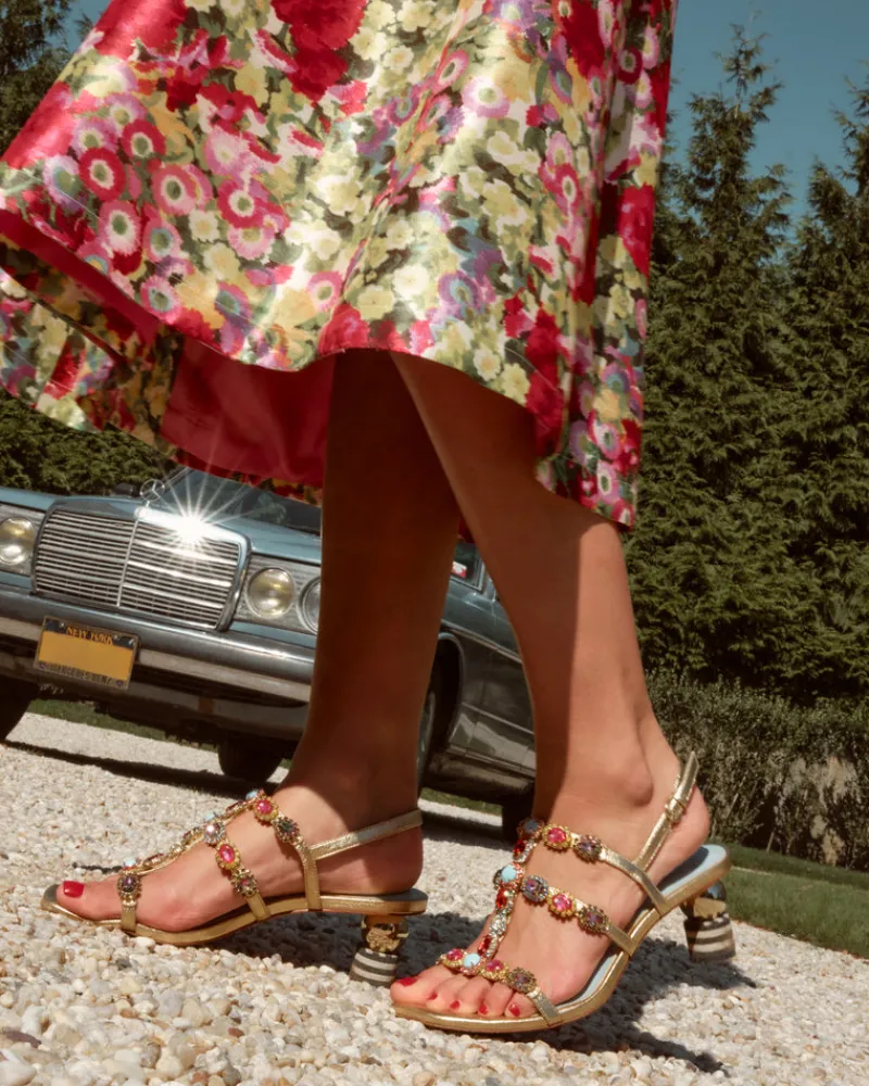 Frances Valentine Kiki Gem Heel> Heels | Sandals