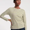 Frances Valentine Long Sleeve Striped Tee Shirt> Tops
