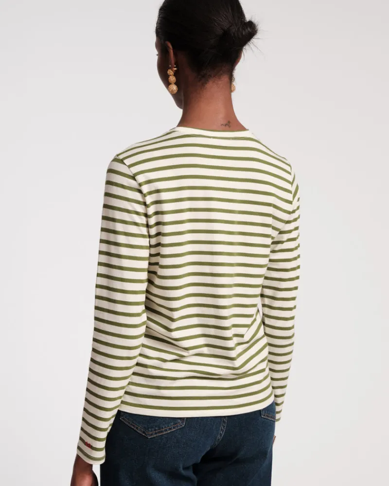 Frances Valentine Long Sleeve Striped Tee Shirt> Tops