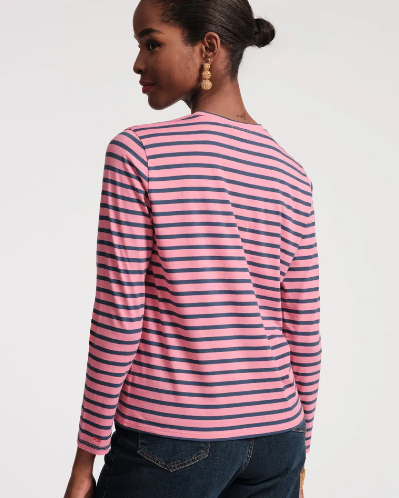 Frances Valentine Long Sleeve Striped Tee Shirt> Tops