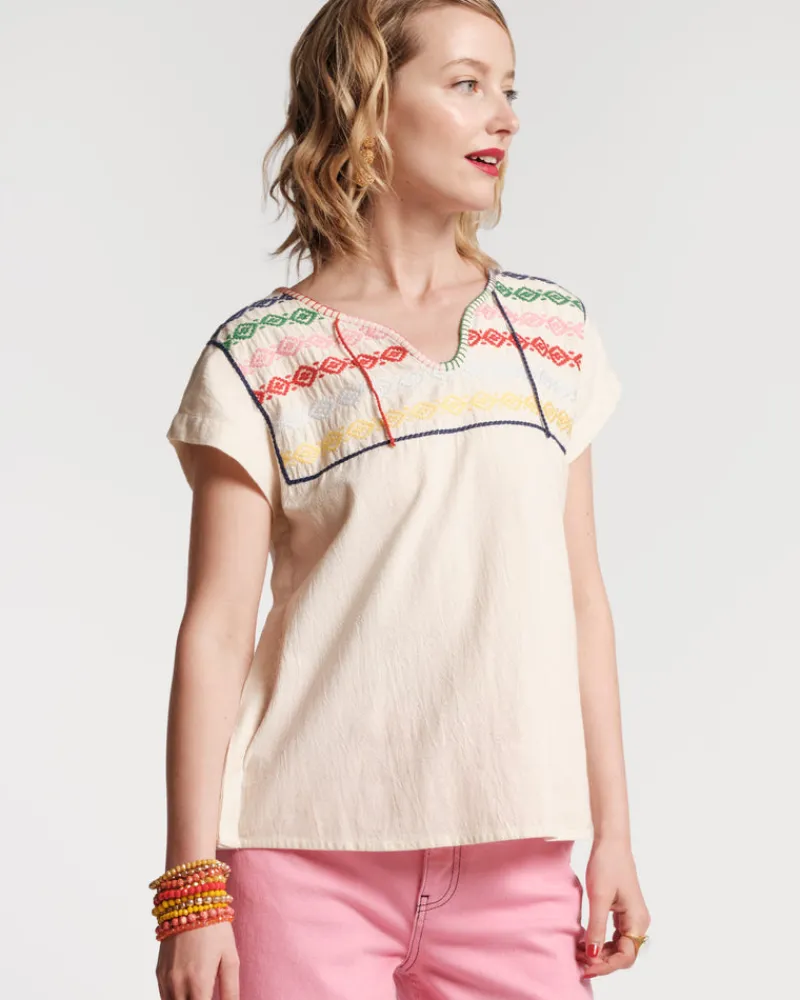 Frances Valentine Lorna Embroidered Top> Tops