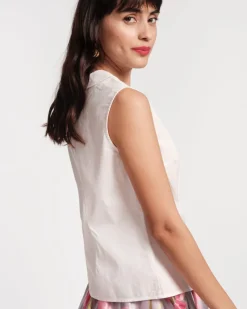 Frances Valentine Louise Floral Collar Top><noscript><img width=