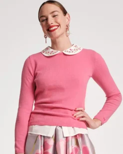 Frances Valentine Louise Floral Collar Top><noscript><img width=
