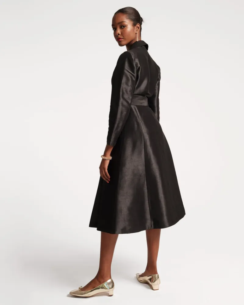 Frances Valentine Lucille Dupioni Wrap Dress> Dresses