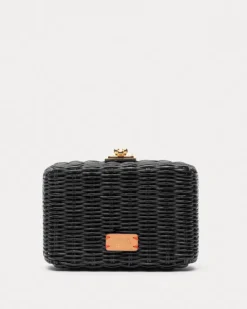 Frances Valentine Paige Wicker Clutch> Evening Bags | Basket Bags