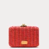 Frances Valentine Paige Wicker Clutch> Evening Bags
