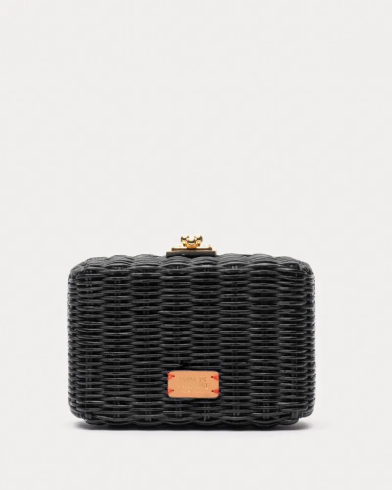 Frances Valentine Paige Wicker Clutch> Evening Bags | Basket Bags
