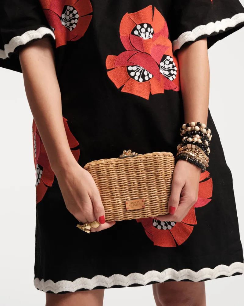 Frances Valentine Paige Wicker Clutch> Evening Bags | Basket Bags