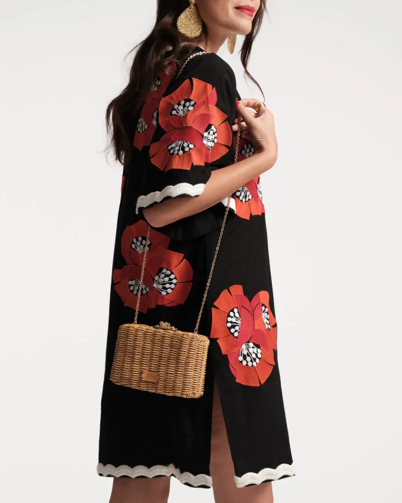 Frances Valentine Paige Wicker Clutch> Evening Bags | Basket Bags