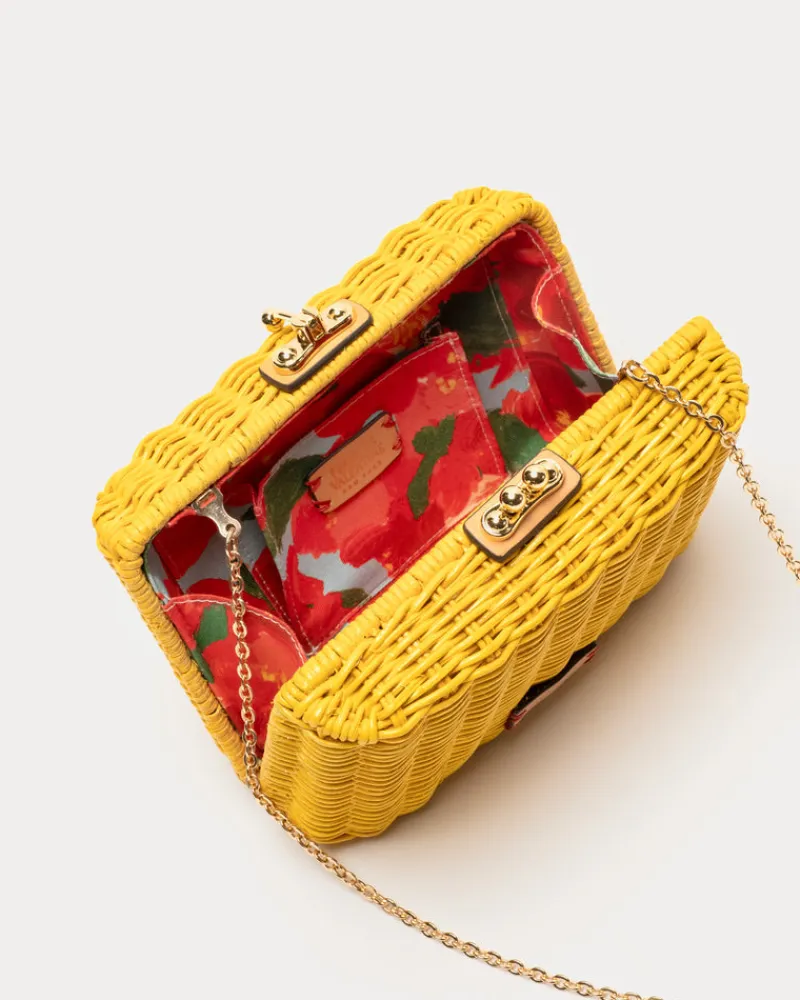 Frances Valentine Paige Wicker Clutch> Evening Bags | Basket Bags
