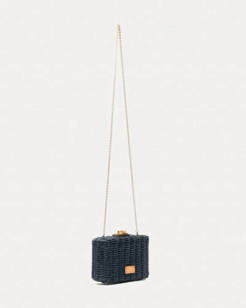 Frances Valentine Paige Wicker Clutch> Evening Bags | Basket Bags