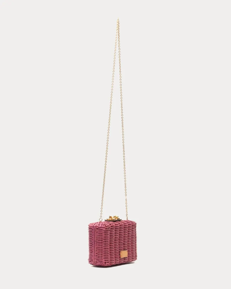 Frances Valentine Paige Wicker Clutch> Evening Bags | Basket Bags