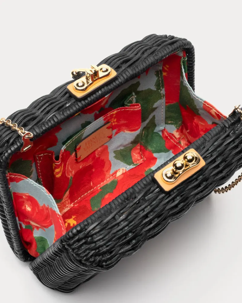 Frances Valentine Paige Wicker Clutch> Evening Bags | Basket Bags