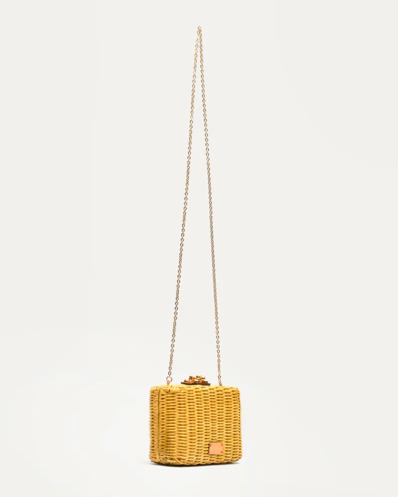 Frances Valentine Paige Wicker Clutch> Evening Bags | Basket Bags