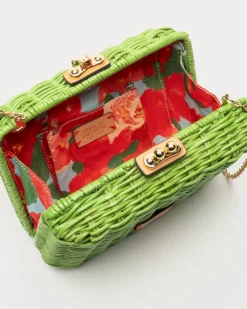 Frances Valentine Paige Wicker Clutch><noscript><img width=