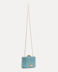 Frances Valentine Paige Wicker Clutch><noscript><img width=