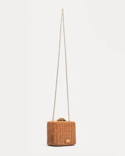 Frances Valentine Paige Wicker Clutch><noscript><img width=