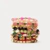 Frances Valentine Palm Royale Beaded Stacked Bracelet> Jewelry
