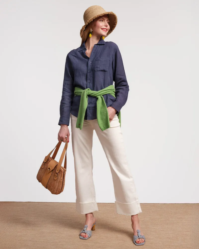 Frances Valentine Perfect Button Down Linen> Tops