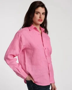 Frances Valentine Perfect Button Down Linen><noscript><img width=