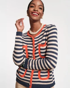 Frances Valentine Pierre Stripe Sweater> Sweaters | Tops